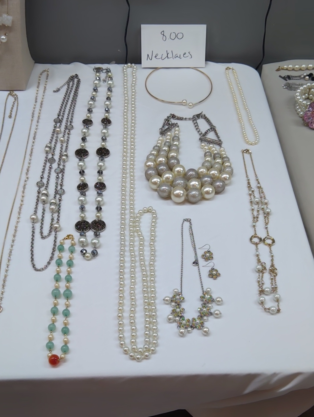 Preview For 8-11 Show.. 47lb Signed And Unsigned Faux Pearls - Picture 6 of 15